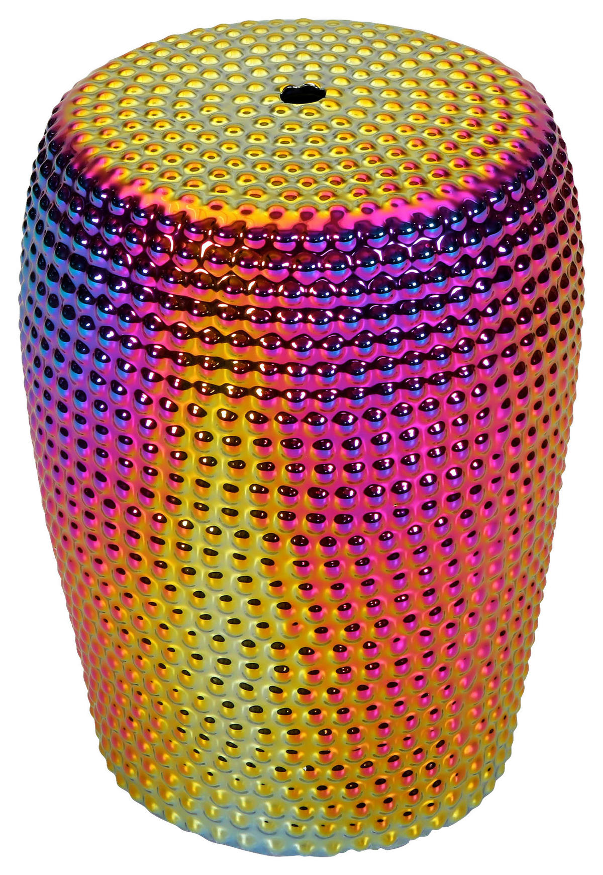 BEISTELLTISCH 33/33/45 cm Lila, Goldfarben, Pink  - Pink/Lila, Design, Keramik (33/33/45cm) - Landscape