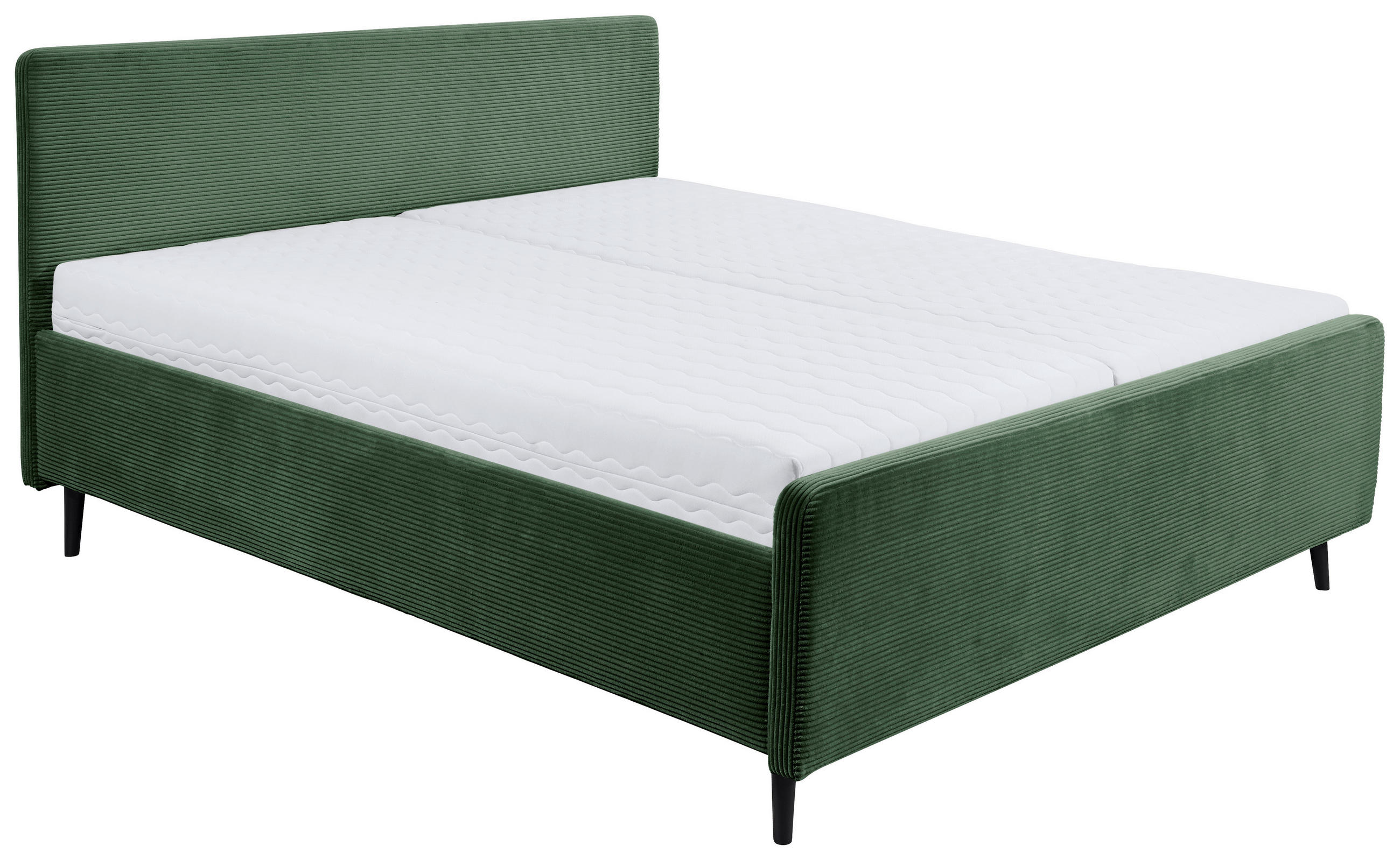 MID.YOU ČALOUNĚNÁ POSTEL, 180/200 cm, olivově zelená