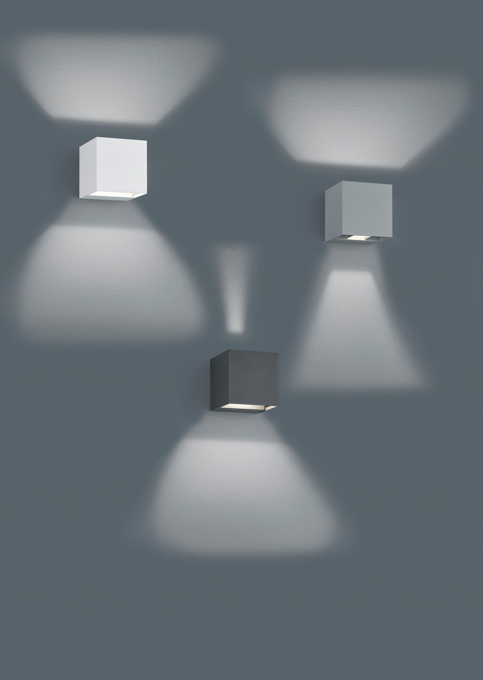 AUßENWANDLEUCHTE Adaja 8/8/8 cm   - Anthrazit, Basics, Metall (8/8/8cm) - Trio Leuchten