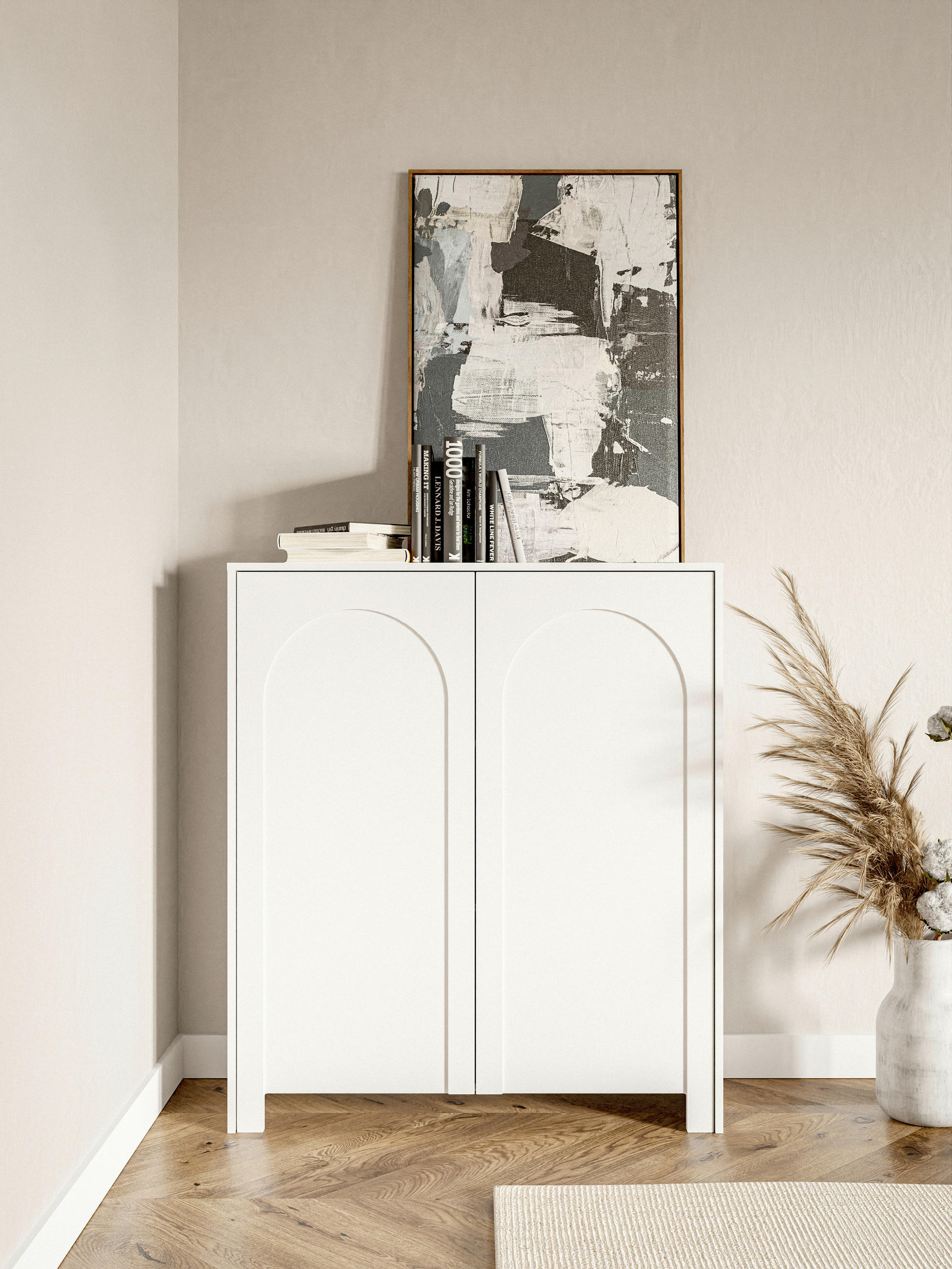 KOMMODE  in 100/117/35 cm  - Weiß, Design, Holzwerkstoff (100/117/35cm) - MID.YOU