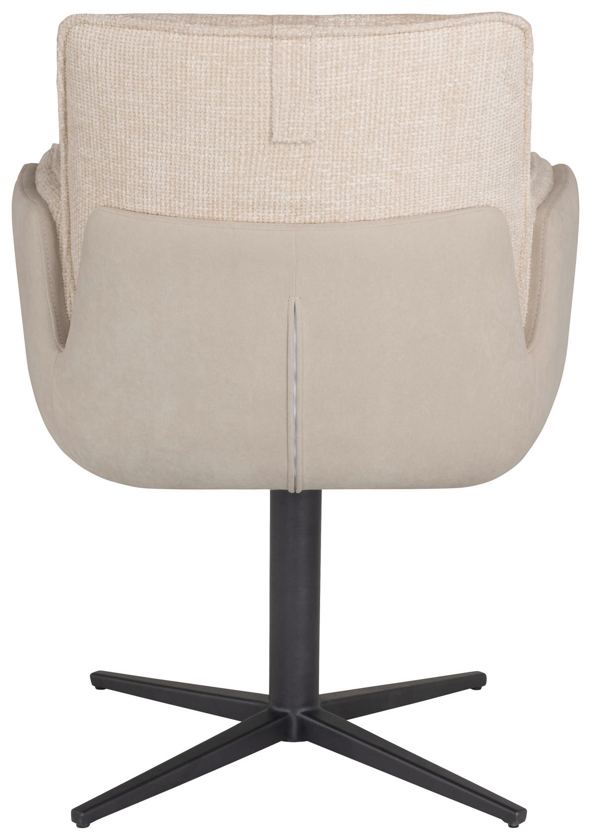ARMLEHNSTUHL  in Eisen Samt, Mikrofaser  - Beige/Schwarz, Design, Textil/Metall (63/85/64cm) - Novel
