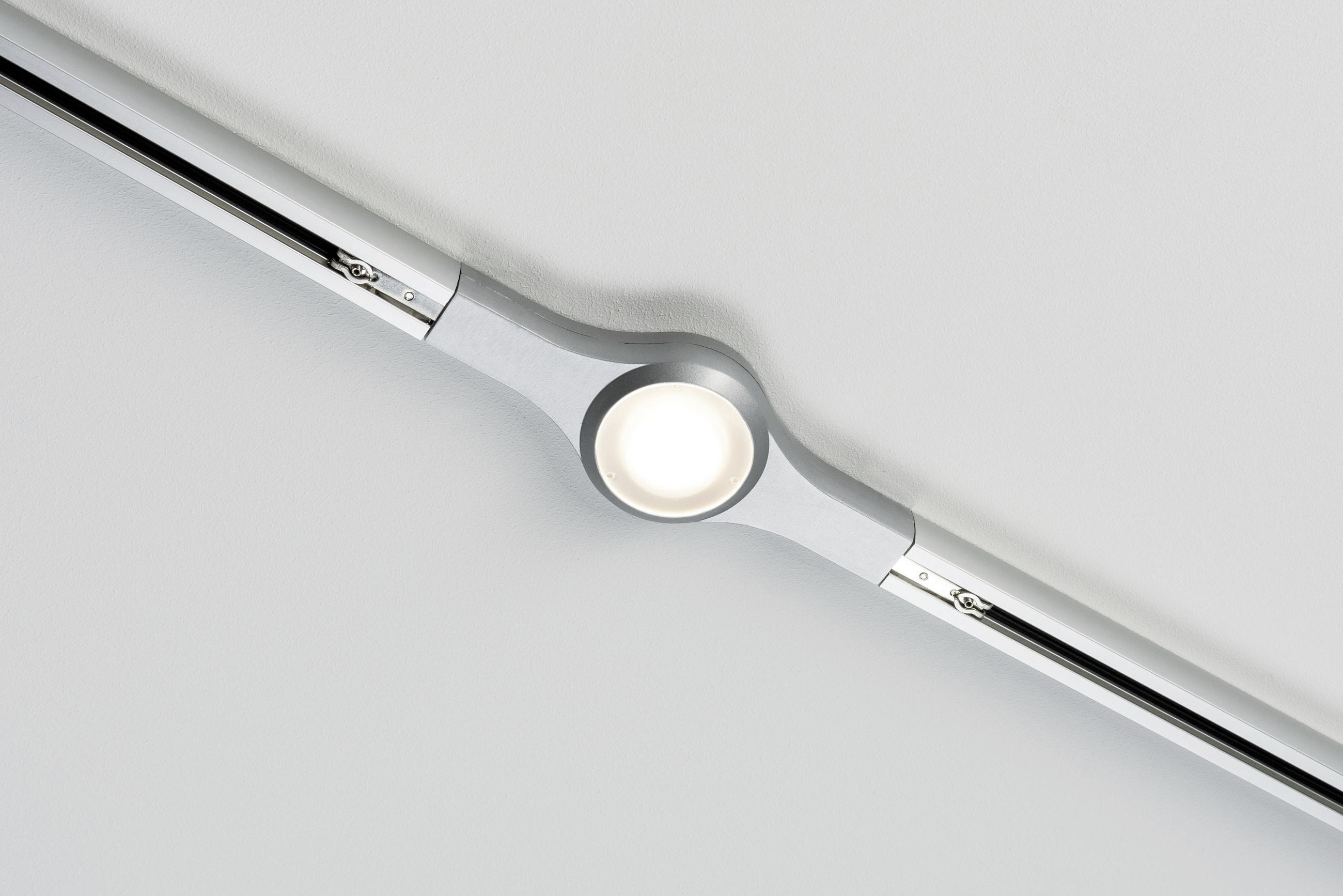 SCHIENENSYSTEM-VERBINDER - Chromfarben, Design, Metall (22,5/2,7/5,7cm) - Paulmann