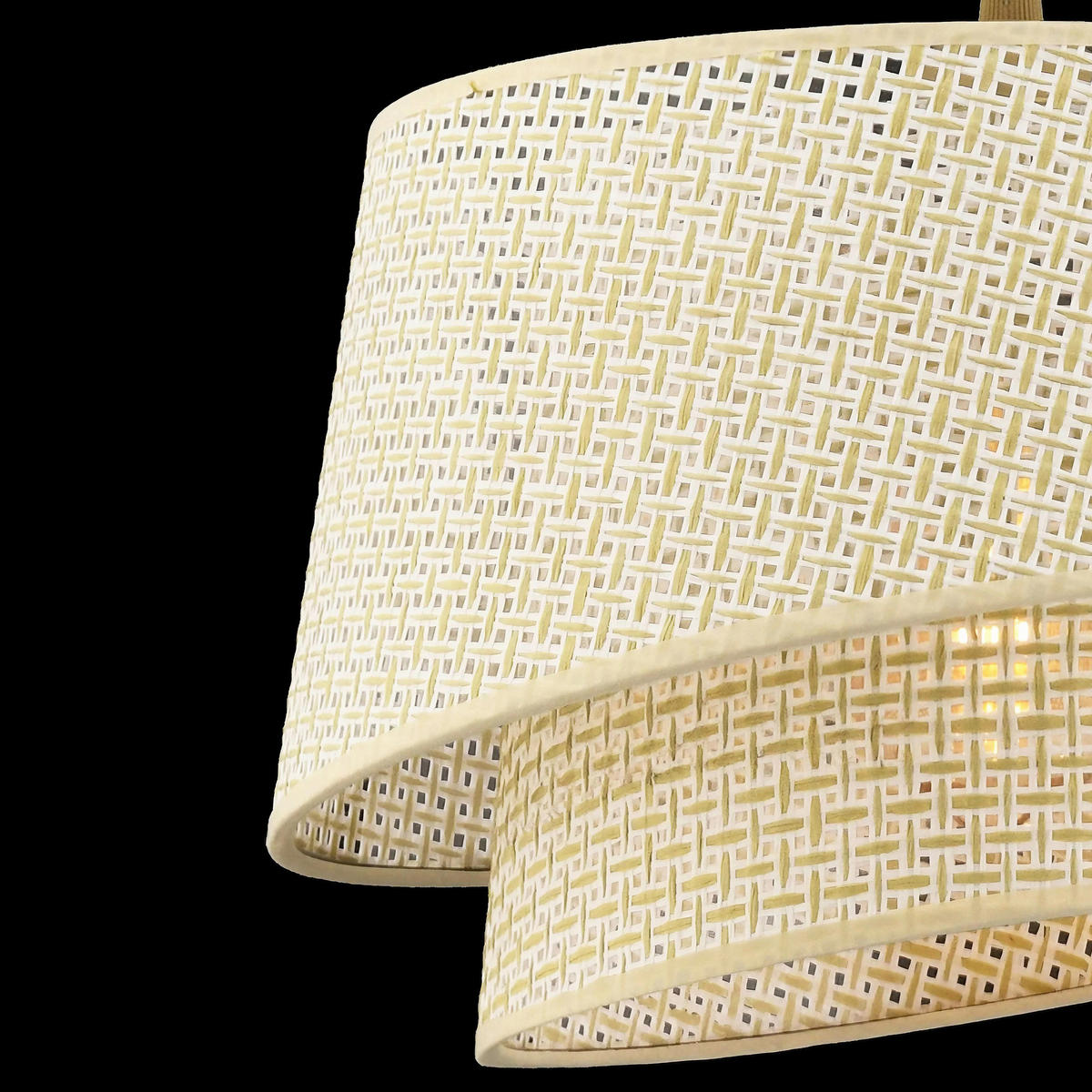 HÄNGELEUCHTE 32/65 cm   - Creme, Design, Textil/Metall (32/65cm) - P & B
