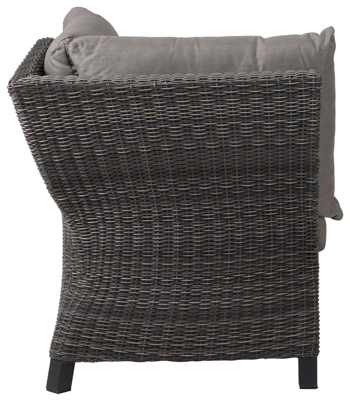 LOUNGEGARNITUR 5-teilig   83/103/160 cm Aluminium  - Grau, Basics, Keramik/Kunststoff (83/103/160cm) - Siena Garden