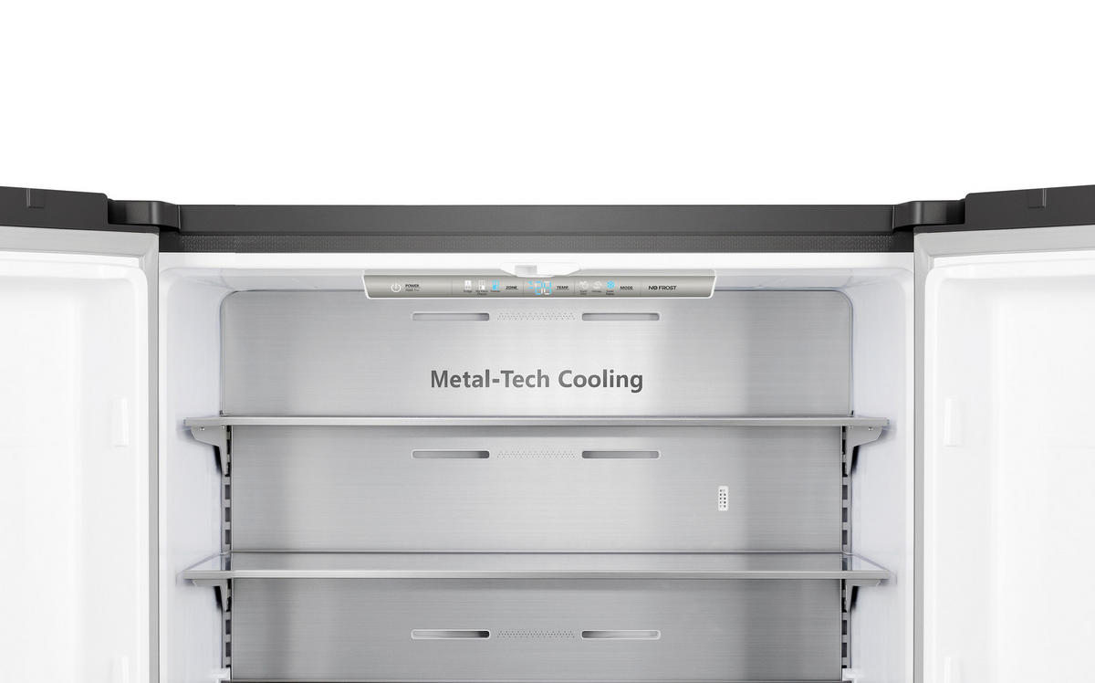 MULTI-DOOR 91,2/178,5/72,5 cm RQ758N4SAFE  - Schwarz, MODERN, Metall (91,2/178,5/72,5cm) - Hisense
