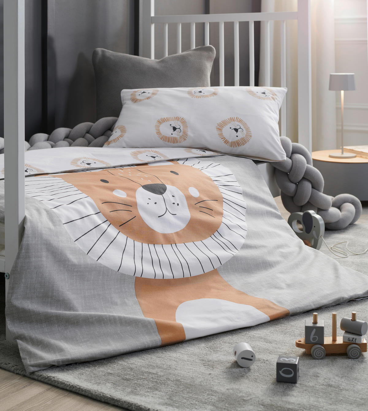 BABA ÁGYNEMŰHUZAT-GARNITÚRA 100/135 cm  - szürke, Basics, textil (100/135cm) - Patinio