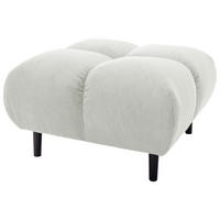 HOCKER Textil Weiss  - Weiss/Schwarz, Modern, Holz/Textil (73/41/73cm) - Pure Home Lifestyle