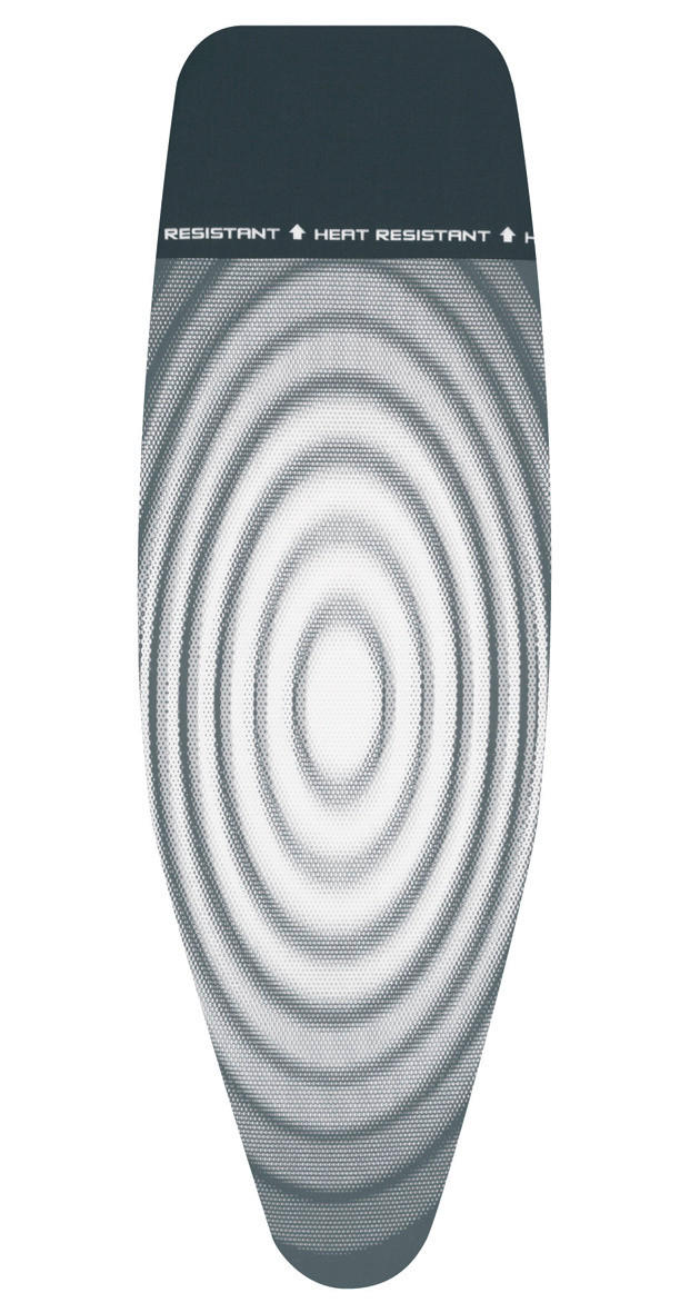 BÜGELBRETTBEZUG - Weiß/Grau, Basics, Textil (60/145/0.8cm) - Brabantia