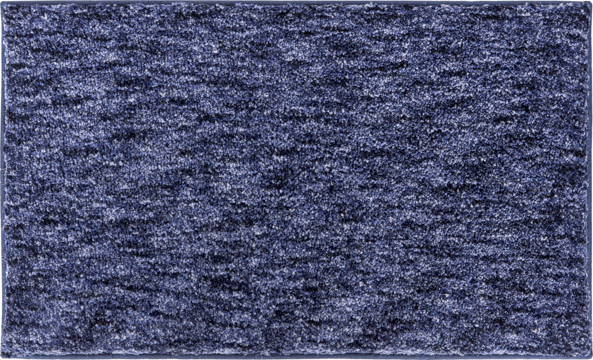 BADTEPPICH Blau 60/100 cm  - Blau, Basics, Kunststoff/Textil (60/100cm) - Grund