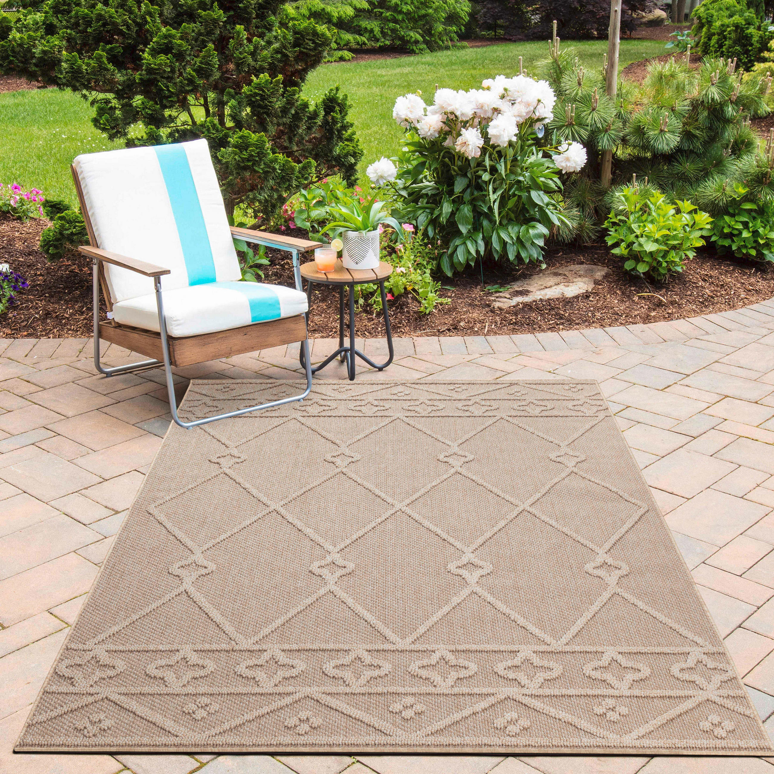 OUTDOORTEPPICH 160/230 cm Patara Beige  - Beige, Design, Textil (160/230cm) - Novel