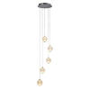 LED-PENDELLEUCHTE 30/150 cm  - Chromfarben/Transparent, Design, Kunststoff/Metall (30/150cm)