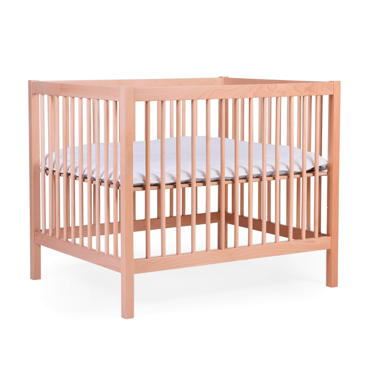 LAUFGITTER PA97NA Natur inkl. Rollen 98/78/82 cm  - Naturfarben, KONVENTIONELL, Holz/Kunststoff (98/78/82cm) - Childhome