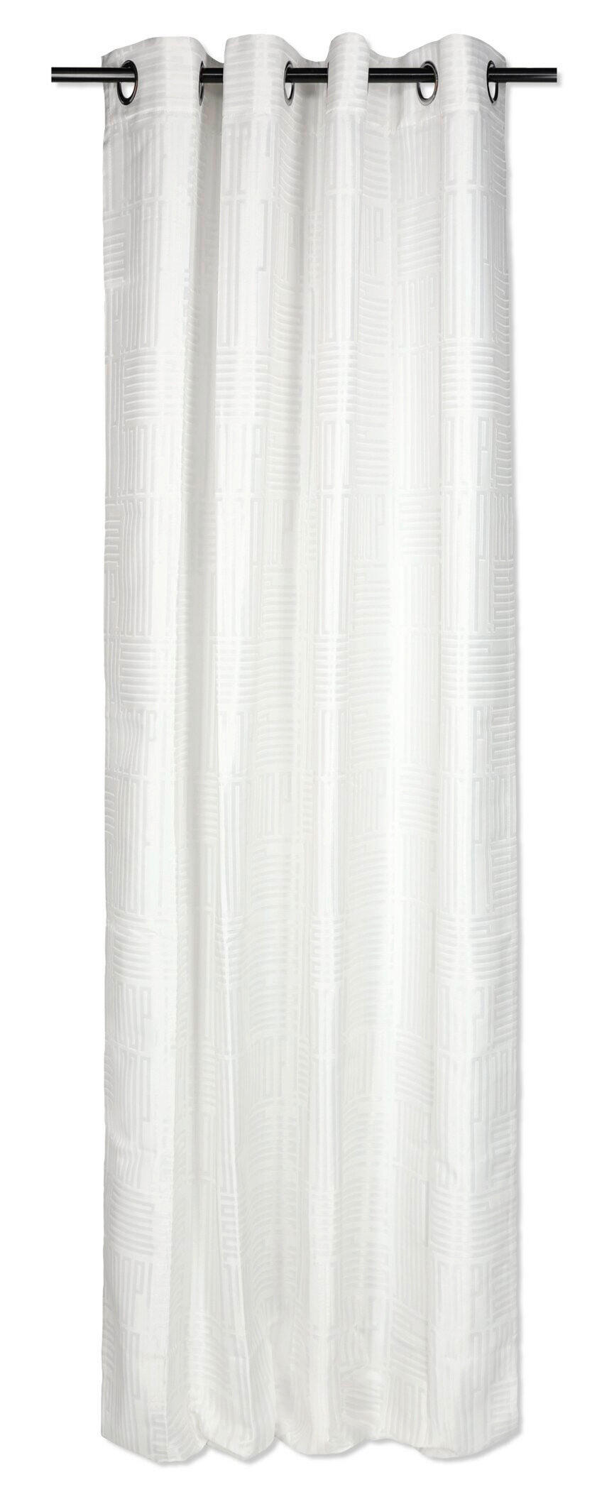 Joop! Ösenschal Fine Bars Creme, Natur 140x250 cm