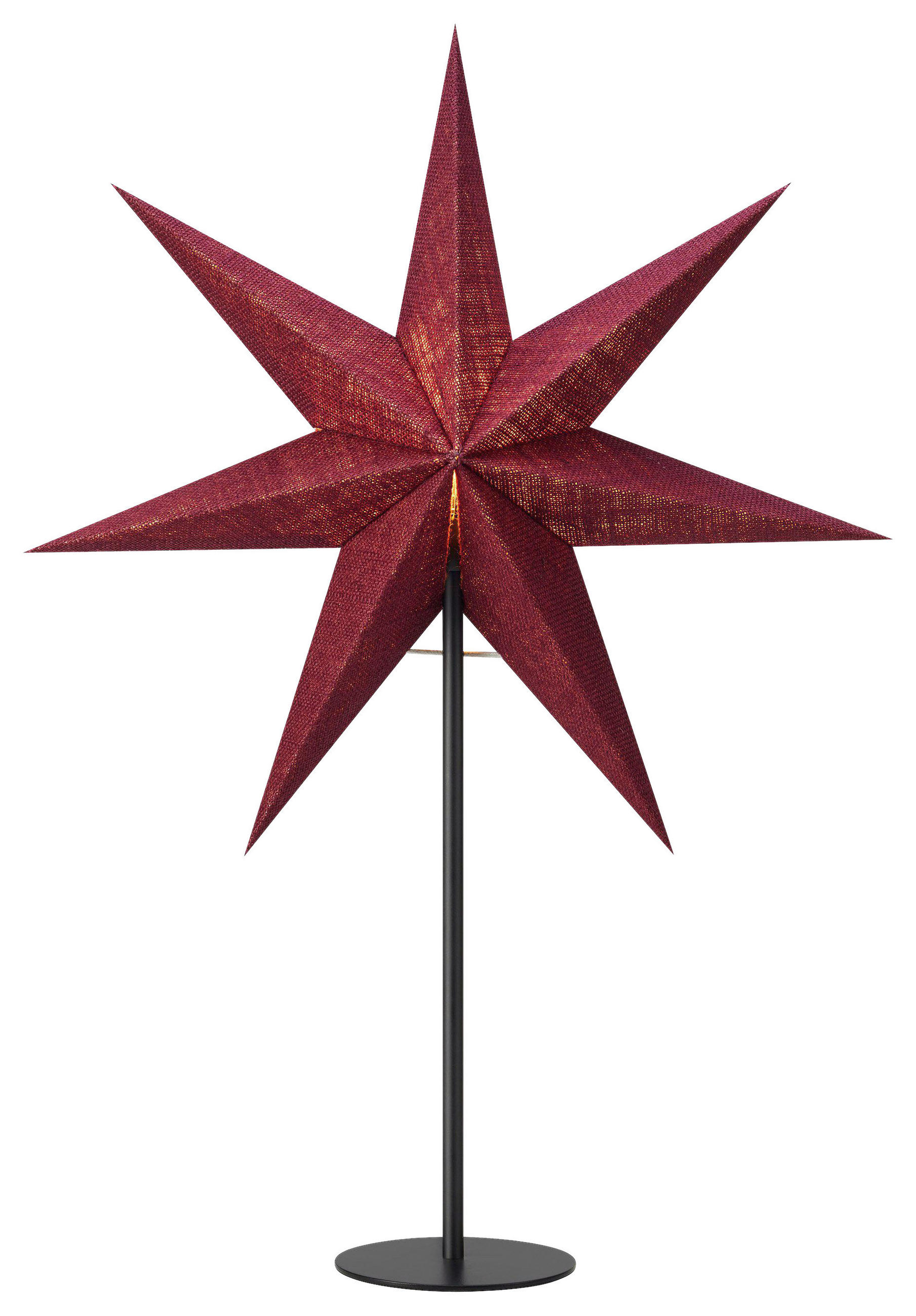 DEKOSTERN TARA  - Rot, Basics, Textil (45/45/15cm) - Markslöjd