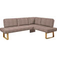 ECKBANK 280/174 cm  in Braun, Eichefarben  - Eichefarben/Braun, Design, Holz/Textil (280/174cm) - Dieter Knoll