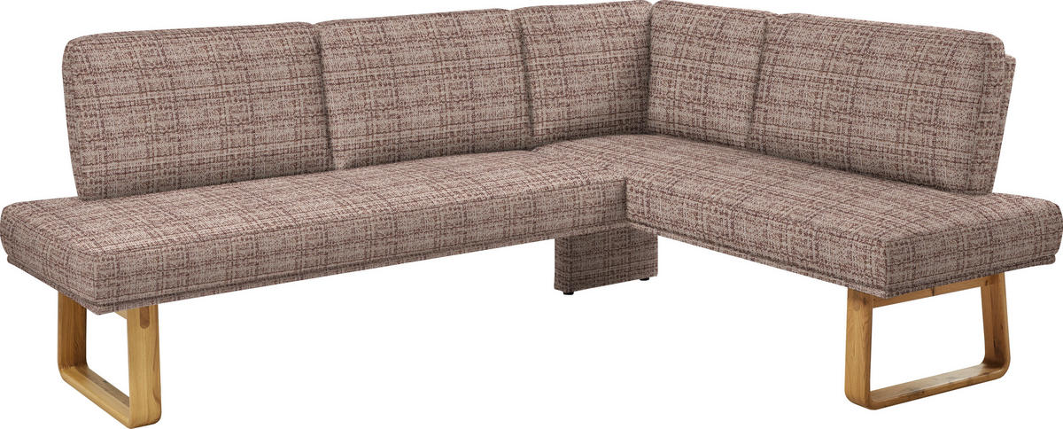 ECKBANK 280/174 cm  in Braun, Eichefarben  - Eichefarben/Braun, Design, Holz/Textil (280/174cm) - Dieter Knoll