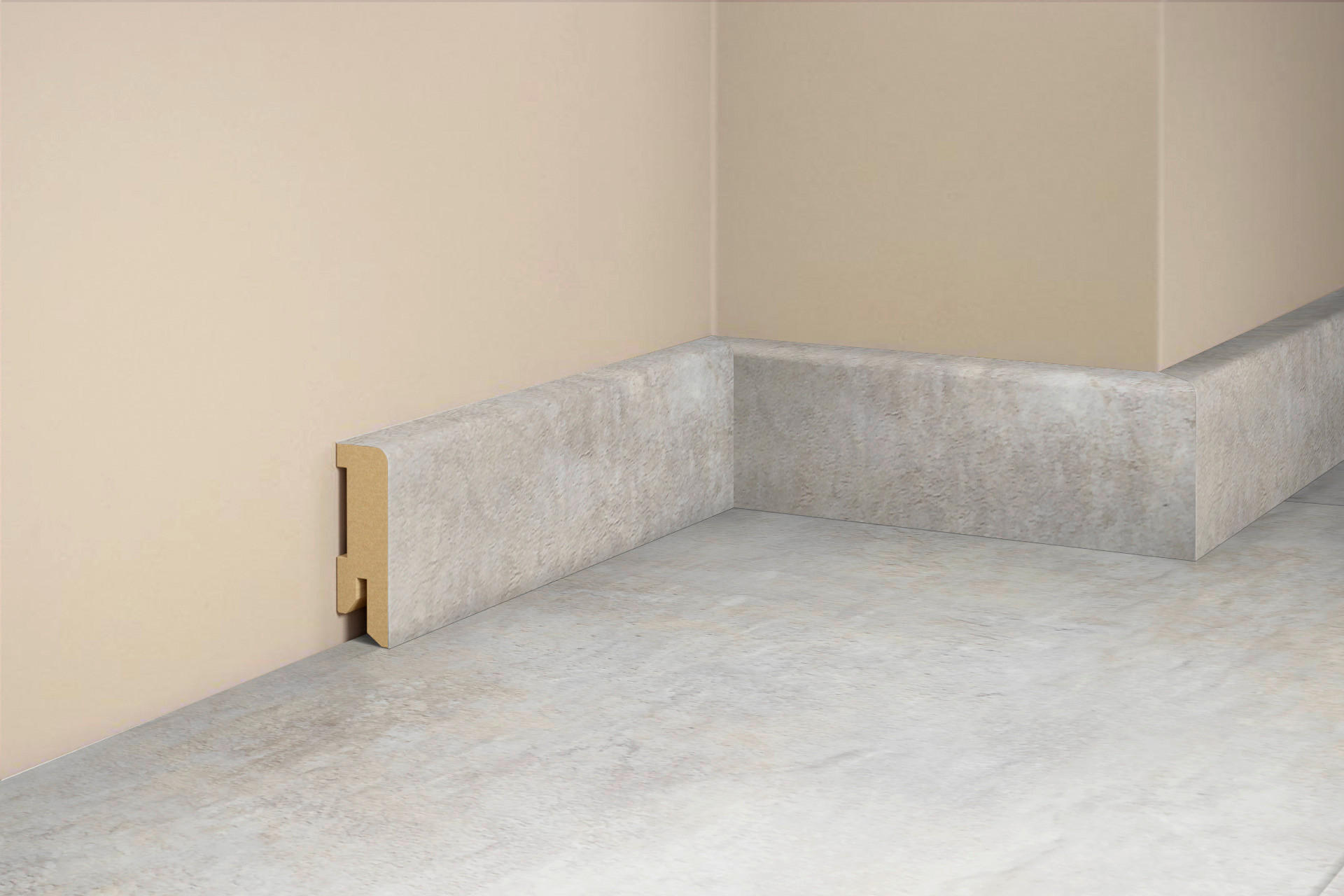 SOCKELLEISTE, Marmor Macarena  - Basics, Holzwerkstoff (240/5/1,6cm) - Tilo