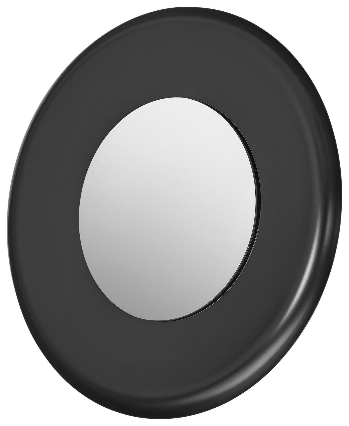 WANDSPIEGEL   41/4,5 cm  in  - Schwarz, Trend, Glas/Metall (41/4,5cm)