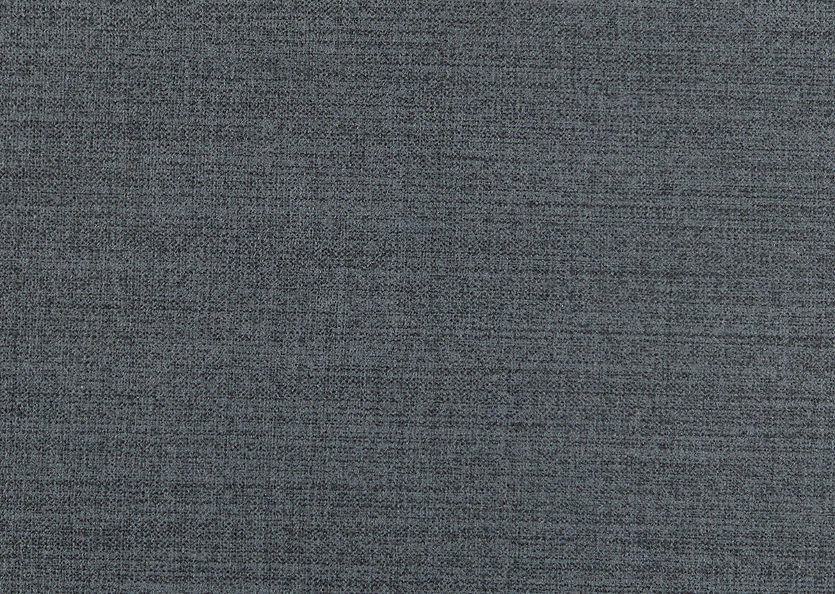 BIGSOFA  in Flachgewebe, Leinenoptik Dunkelblau  - Schwarz/Dunkelblau, Design, Textil/Metall (262/66/113cm) - Belluti