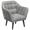 KOKTEL STOLICA tekstil, drvni materijal  siva   - siva/crna, Moderno, drvni materijal/tekstil (84/87/70cm) - MID.YOU