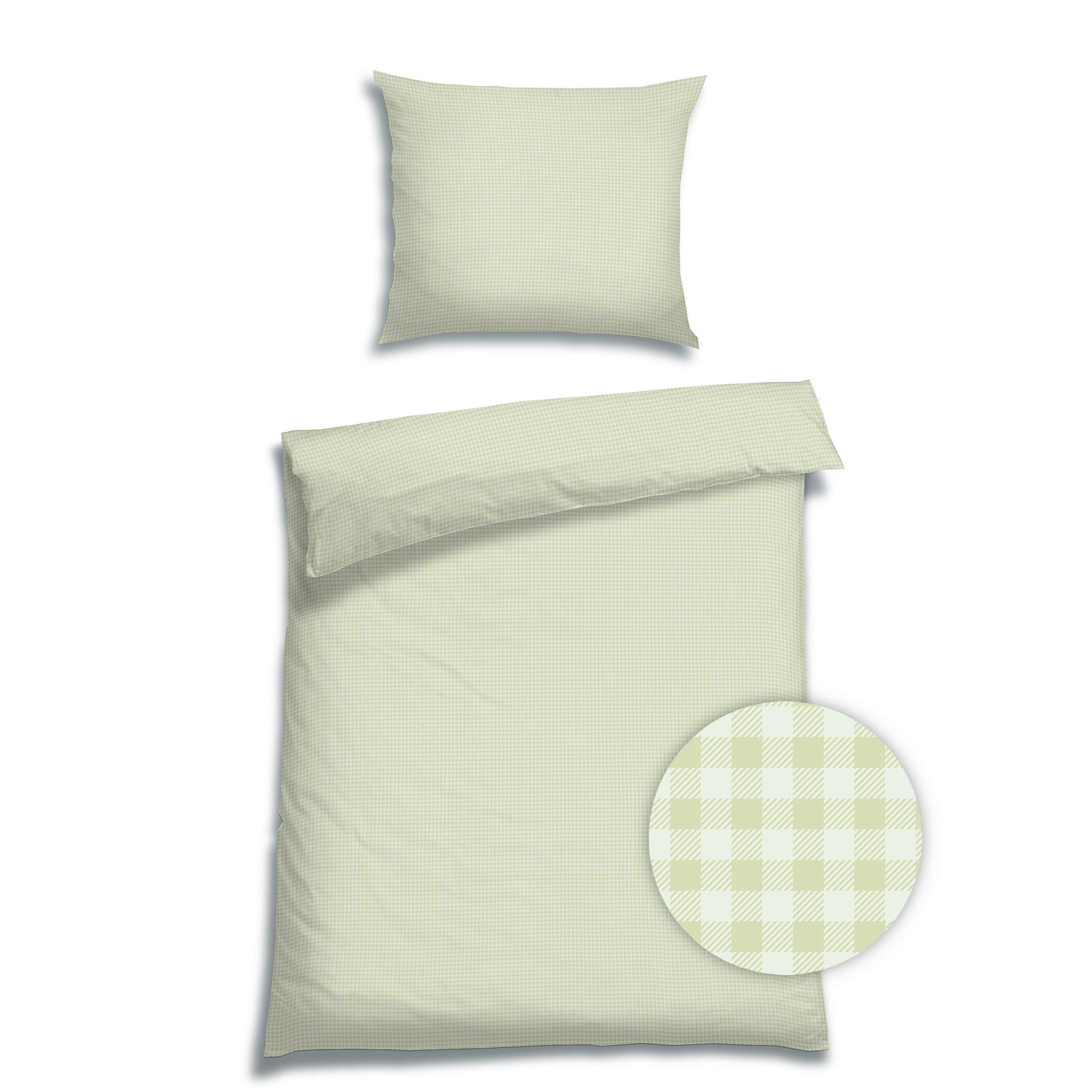BETTWÄSCHE Satin 140/220 cm  - Salbeigrün, Basics, Textil (140/220cm) - Florella