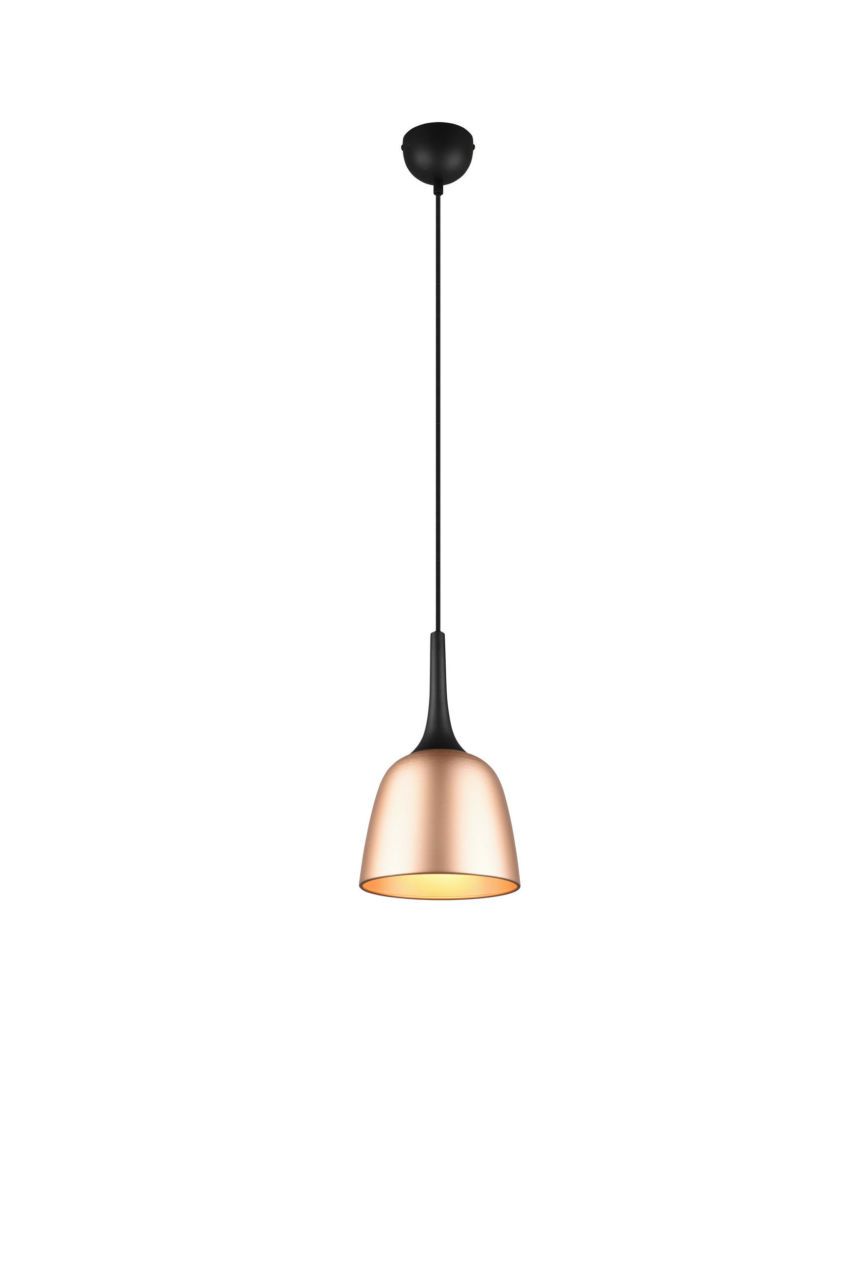 HÄNGELEUCHTE 20/150 cm    - Messingfarben/Schwarz, Basics, Metall (20/150cm) - Trio Leuchten