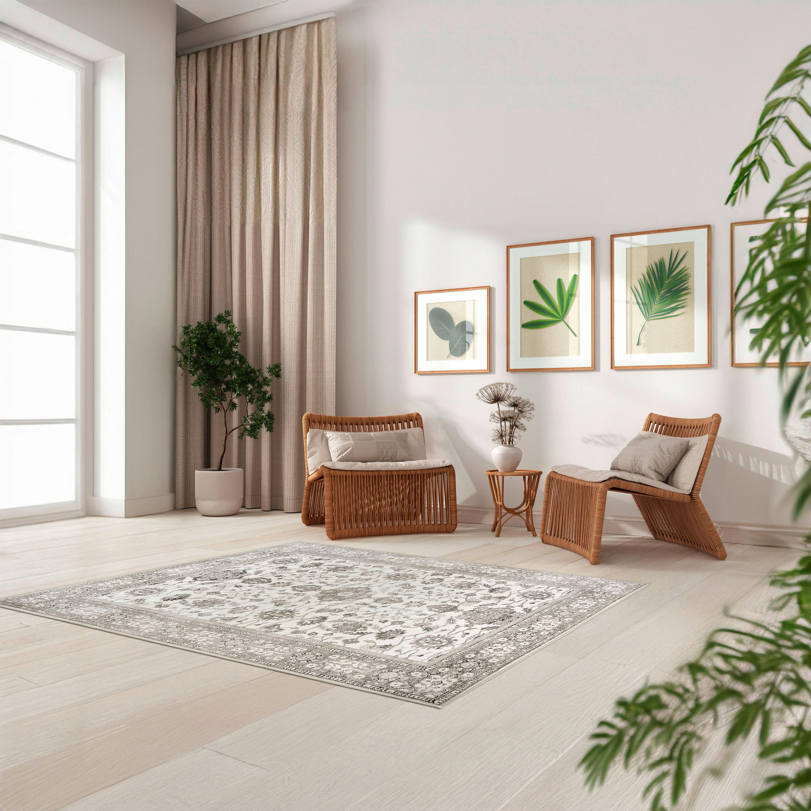 FLACHWEBETEPPICH 160/230 cm LIVING-CLASSIC Beige, Perlmutt  - Beige/Perlmutt, Design, Kunststoff/Textil (160/230cm) - Lindorug