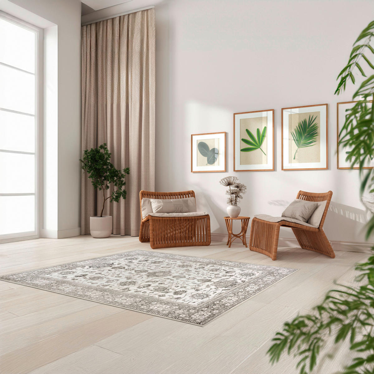 FLACHWEBETEPPICH 160/230 cm LIVING-CLASSIC Beige, Perlmutt  - Beige/Perlmutt, Design, Kunststoff/Textil (160/230cm) - Lindorug