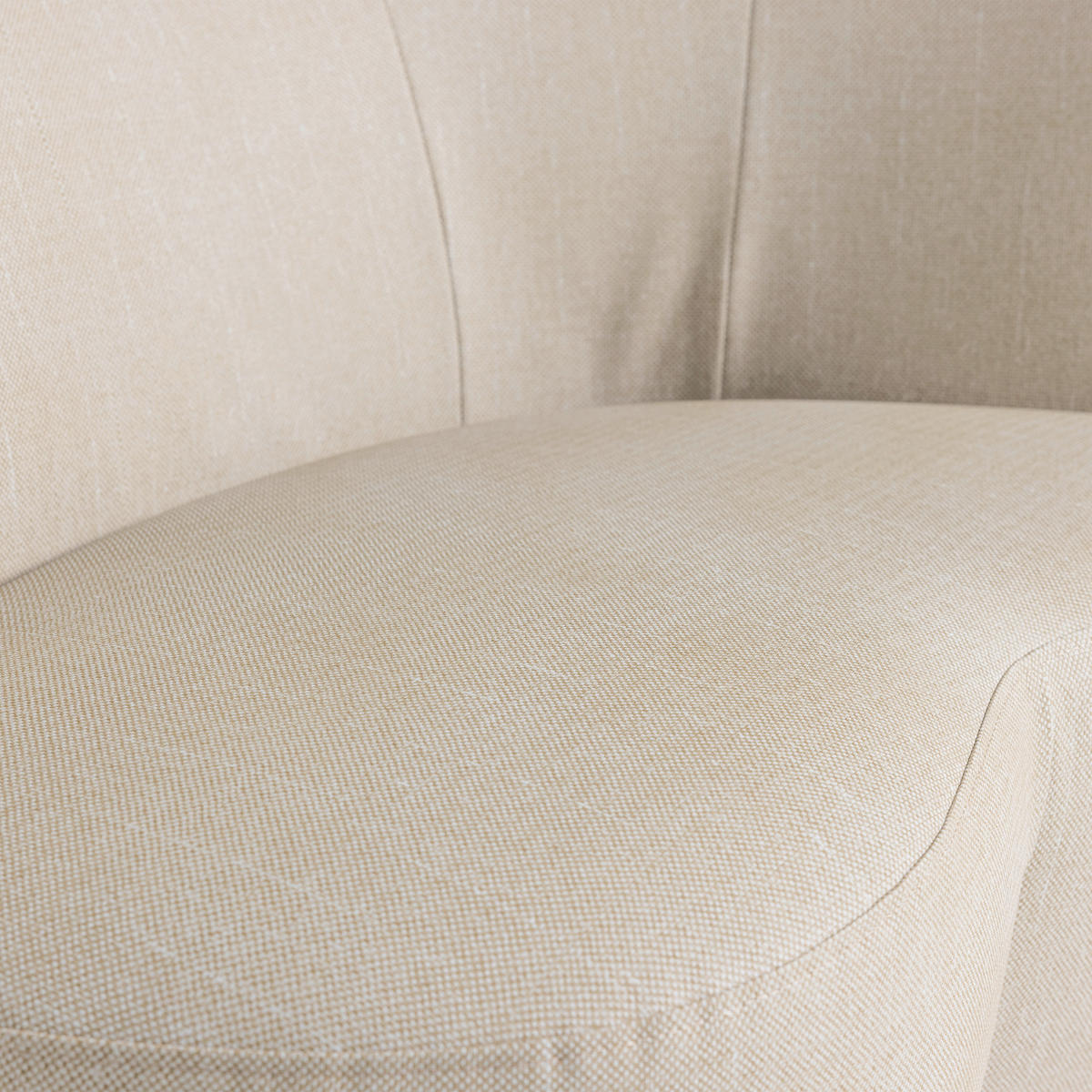 LOUNGESOFA  - Sandfarben, MODERN, Textil (112/80cm) - Livetastic
