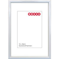 RÁM NA OBRAZY, 1 foto 13 cm x 18 cm - biela, Basics, plast/sklo (14/19/1,4cm) - Boxxx