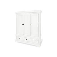 BABYKLEIDERSCHRANK PINOLINO EMILIA Weiß  - Anthrazit/Weiß, ROMANTIK / LANDHAUS, Holzwerkstoff/Metall (178/208/58cm) - Pinolino