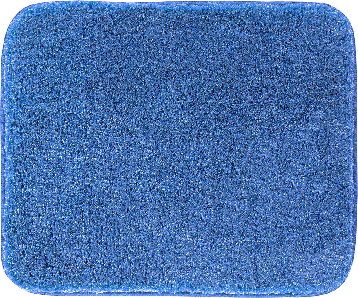 PŘEDLOŽKA K BIDETU, 50/60 cm - modrá, Basics, textil/plast (50/60cm) - Grund
