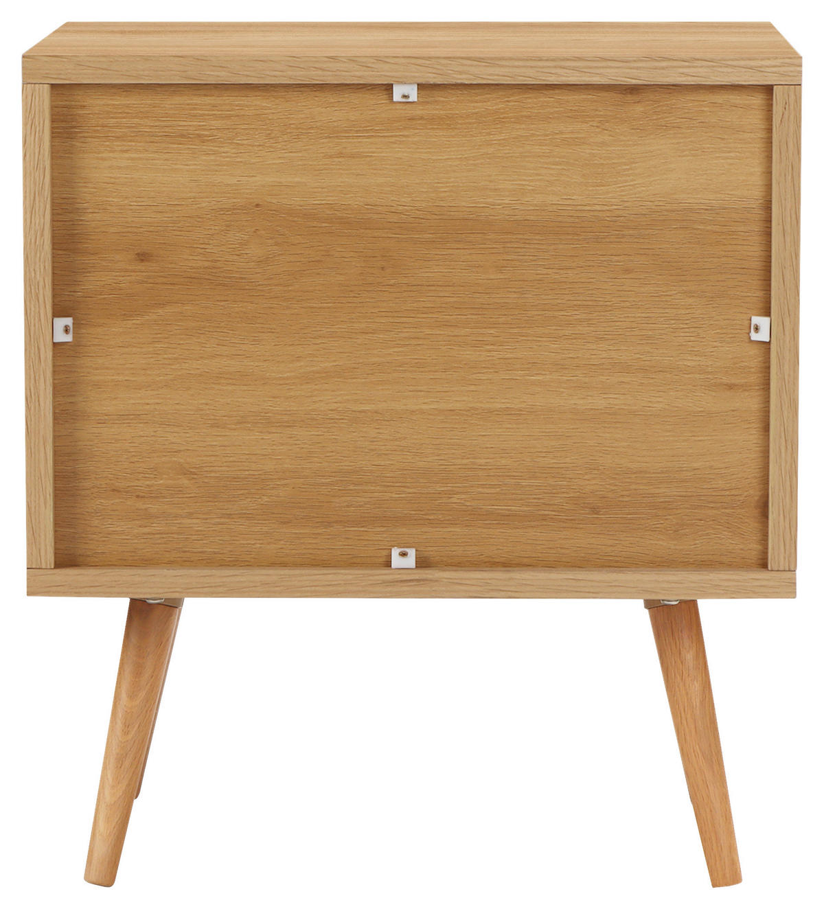 NOČNÍ STOLEK, dub, bílá, barvy dubu, 50/55/40 cm - bílá/barvy dubu, Design, dřevo/kompozitní dřevo (50/55/40cm) - Boxxx
