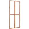 TÜRENSET 80/199,2/1,8 cm   - Anthrazit/Eiche Artisan, Konventionell, Glas/Holzwerkstoff (80/199,2/1,8cm) - Carryhome