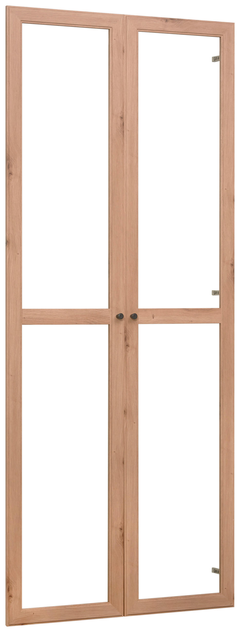 TÜRENSET 80/199,2/1,8 cm   - Anthrazit/Eiche Artisan, Konventionell, Glas/Holzwerkstoff (80/199,2/1,8cm) - Carryhome
