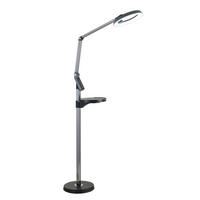 STOJACÍ LED SVÍTIDLO, 71/135 cm  - antracitová, Trend, kov/plast (71/135cm) - Novel