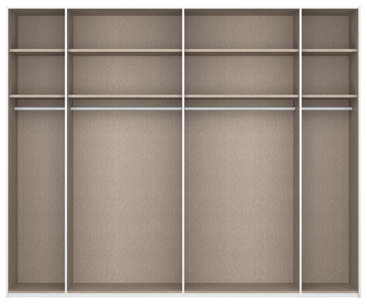 SCHWEBETÜRENSCHRANK  in Graphitfarben, Grau  - Graphitfarben/Grau, KONVENTIONELL, Glas/Holzwerkstoff (271/223/68cm) - Xora