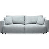SCHLAFSOFA in Cord Grau  - Schwarz/Grau, Design, Kunststoff/Textil (250/92/105cm) - Carryhome