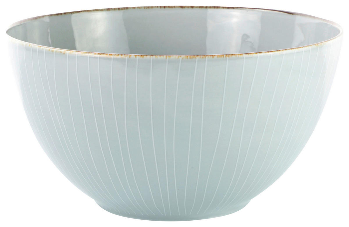 SALATSCHÜSSEL  Bergen 24 cm  - Grau, Design, Keramik (24cm) - Landscape