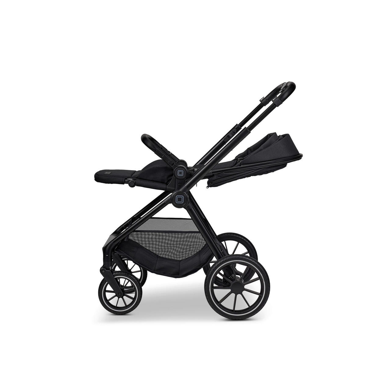 KOMBINIRANA DJEČJA KOLICA  Clicc  - crna, Basics, tekstil (84/61/114cm) - Moon