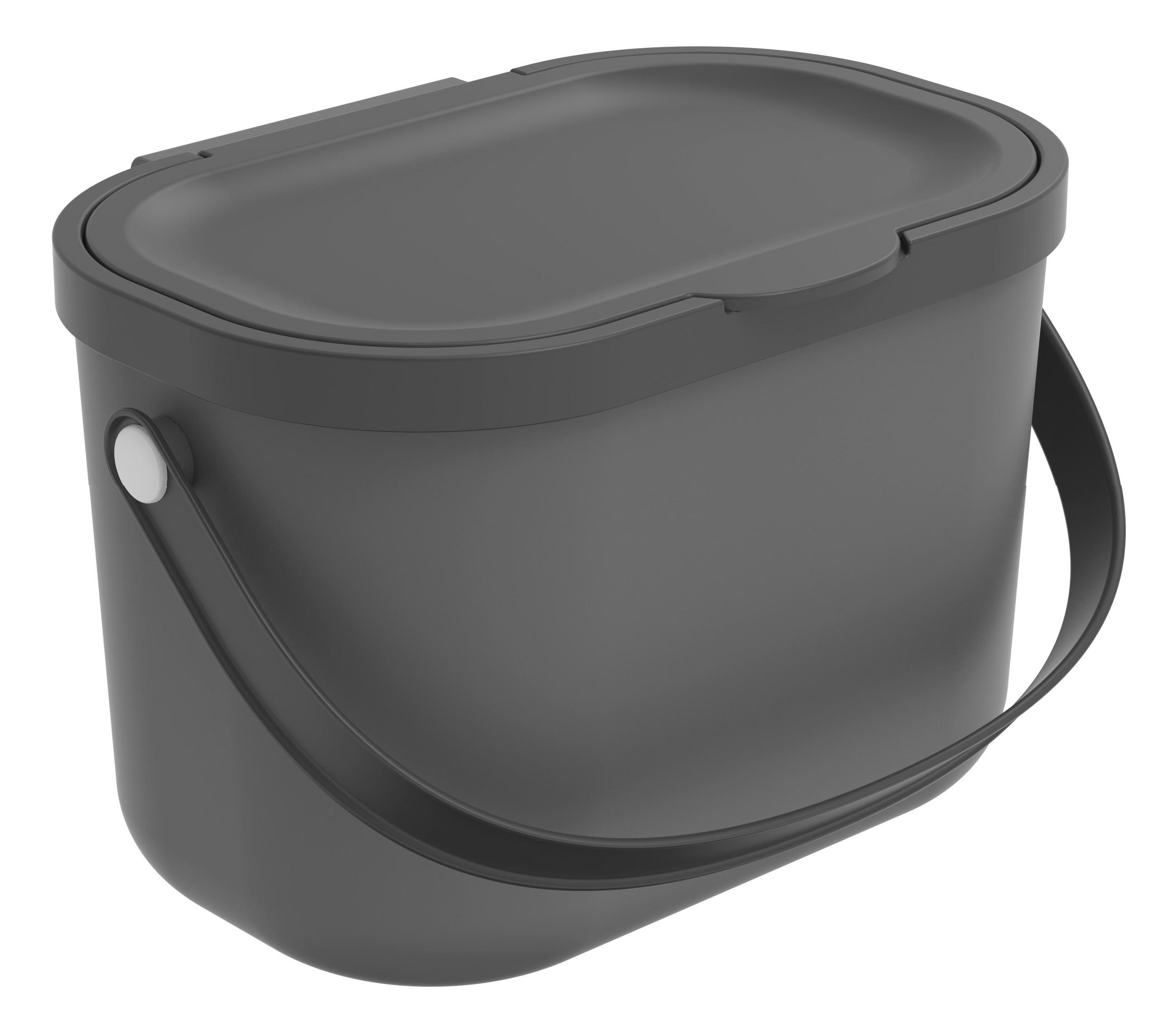 ODPADKOVÝ KOŠ  3.2 l - antracitová, Basics, plast (22,2/17,2/15cm) - Rotho