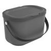 ABFALLEIMER 3.2 L  - Anthrazit, Basics, Kunststoff (22,2/17,2/15cm) - Rotho