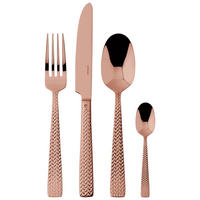 BESTECKSET 24-teilig Edelstahl  - Kupferfarben, Basics, Metall - Sambonet