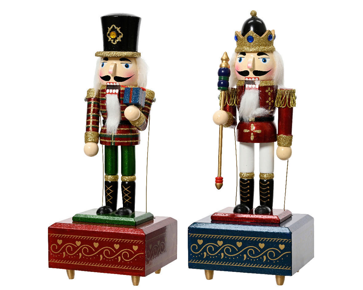 ZENÉLŐ DÍSZ - színes, Basics (12,00/10,00/30,00cm)