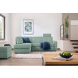ECKSOFA  in Webstoff Türkis  165/224 cm  - Türkis/Schwarz, KONVENTIONELL, Kunststoff/Textil (165/224cm) - Xora