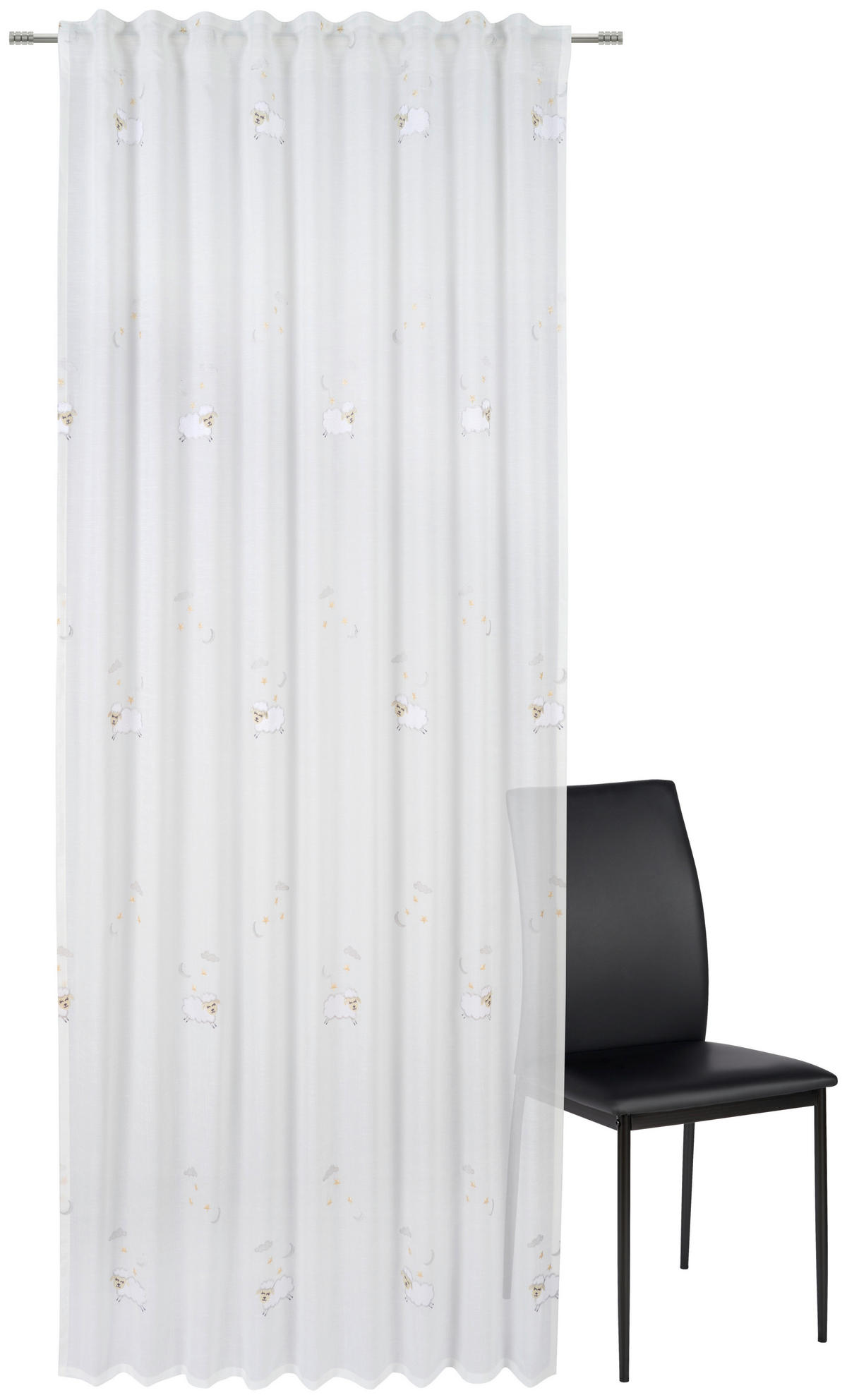 KINDERVORHANG halbtransparent   - Creme, Konventionell, Textil (140/245cm) - Ben'n'jen