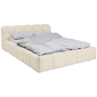 POLSTERBETT 140/200 cm,  in Beige,  - Beige/Schwarz, Design, Kunststoff/Textil (140/200cm) - Tom Tailor