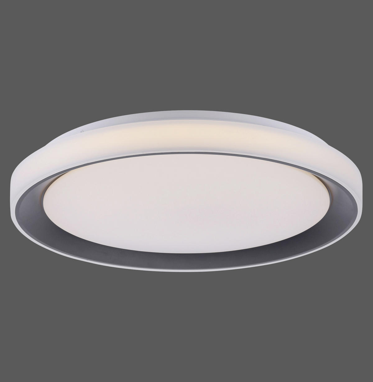 LED-DECKENLEUCHTE LOLASMART-DISC  Smart 51/7,5 cm   - Schwarz, Design, Kunststoff/Metall (51/7,5cm)