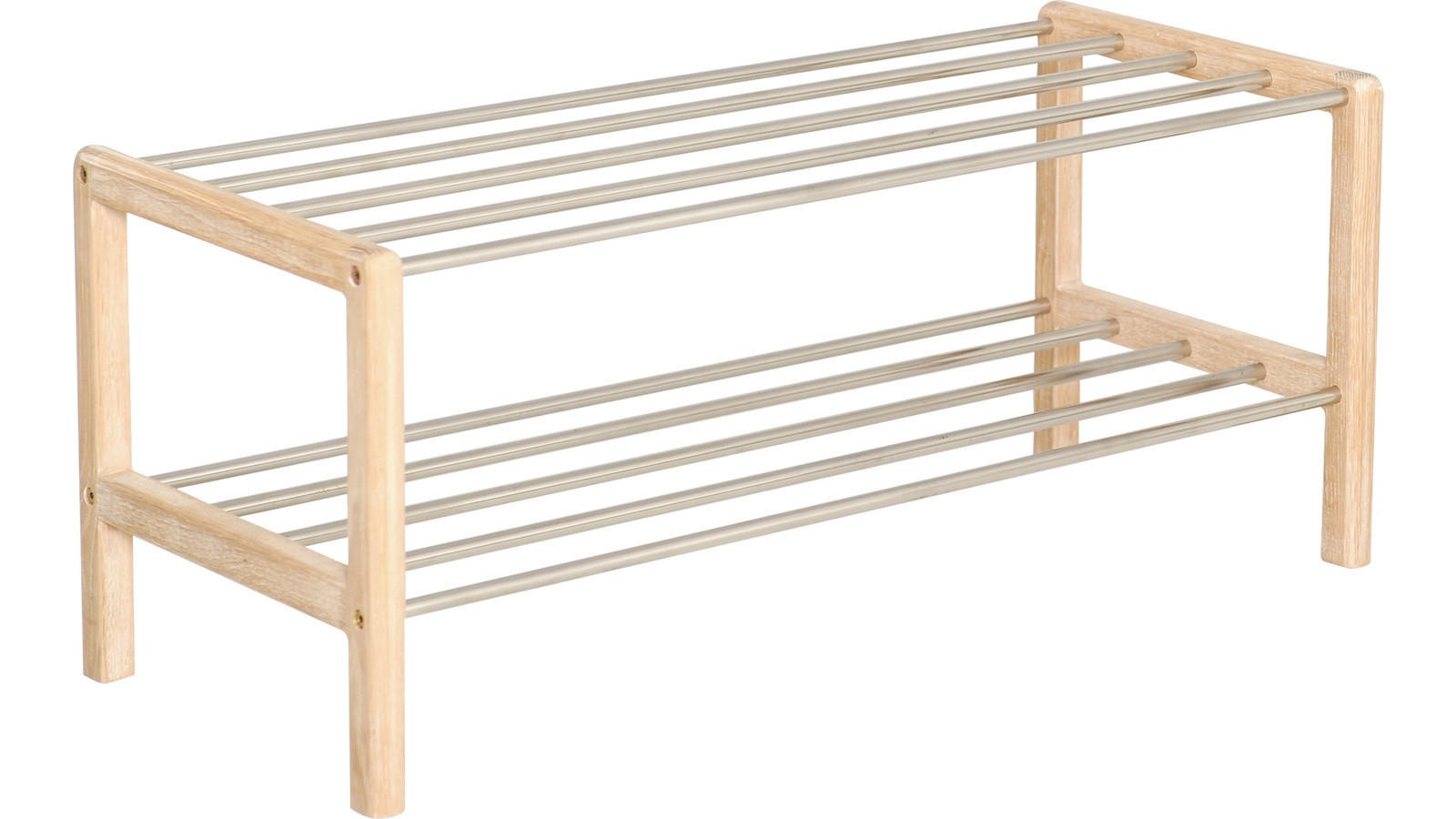 SKOHYLLA 80/34/34 cm  - vit/aluminiumfärg, metall/trä (80/34/34cm) - Best Price