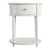 BEISTELLTISCH in Holzwerkstoff Stauraum, einfacher Aufbau 55/45/66 cm  - Goldfarben/Grün, Design, Holzwerkstoff/Metall (55/45/66cm) - MID.YOU